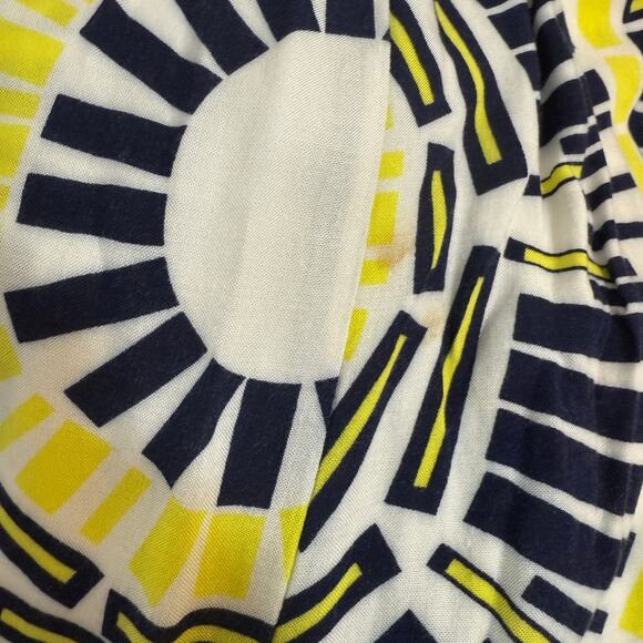 large strapless circular abstract print smocked maxi sun dress D2 2995 - Picture 10 of 10